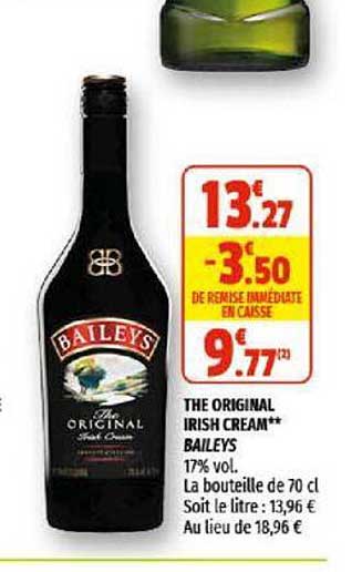 the original irish cream baileys