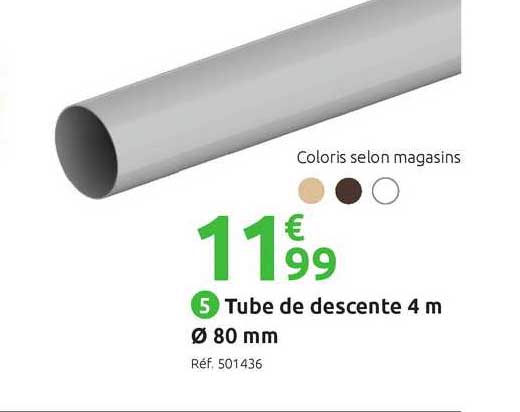 tube de descente 4m 80 mm