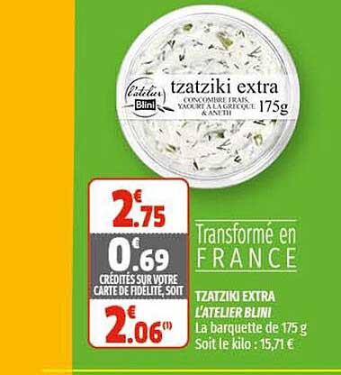tzatziki extra l'atelier blini