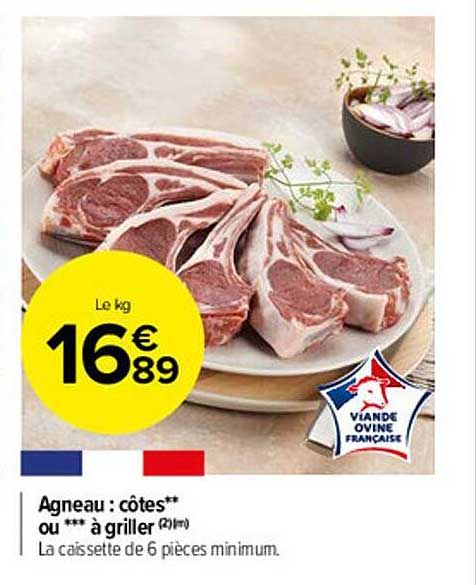 Agneau : Côtes Ou *** à Griller