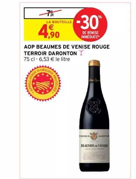 aop beaumes de venise rouge terroir daronton