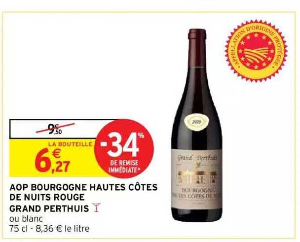 aop bourgogne hautes côtes de nuits rouge grand perthuis