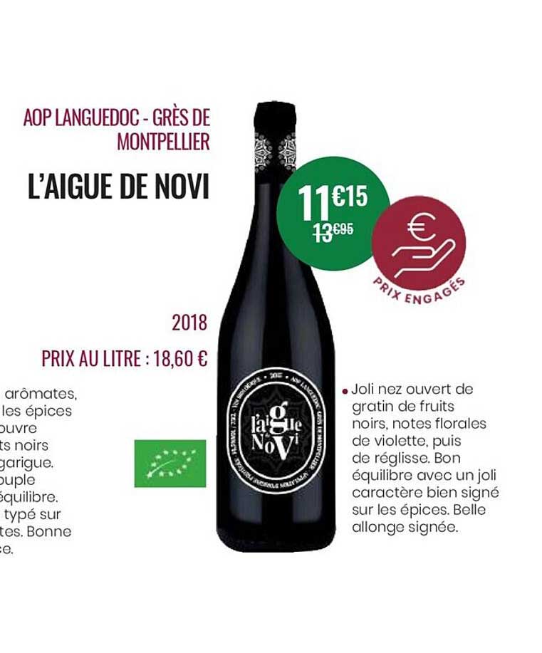 aop languedoc - grès de montpellier l'aigue de novi 2018
