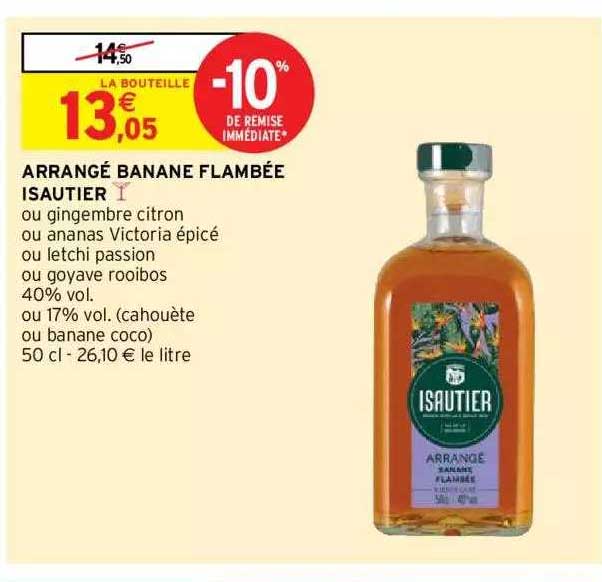 arrangé banane flambée isautier