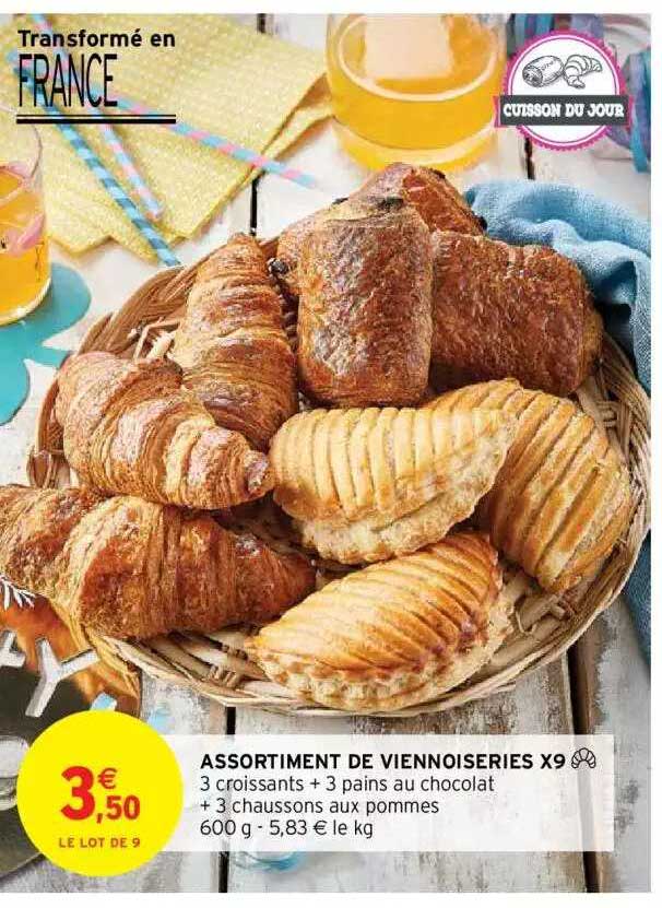 Assortiment De Viennoiseries X9