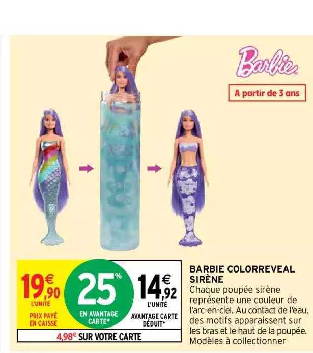 Barbie Colorreveal Sirène