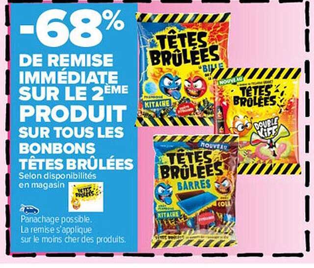 bonbons têtes brûlées