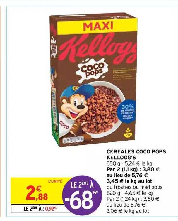 céréales coco pops kellogg's