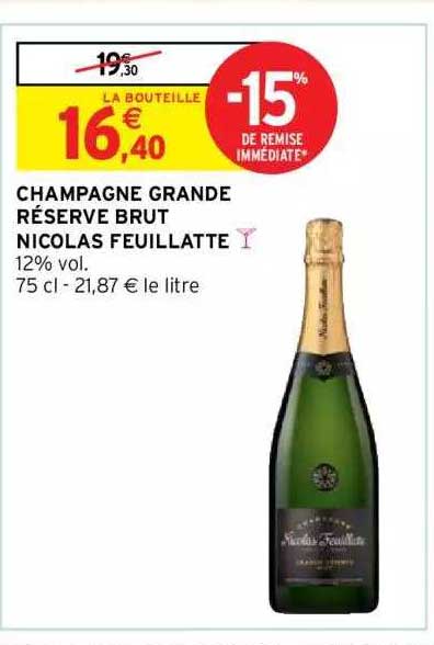 champagne grande réserve brut nicolas feuillatte