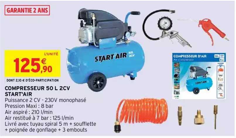 Compresseur 50 L 2cv Star'air