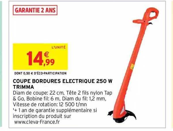 coupe bordures électrique 250 w trimma