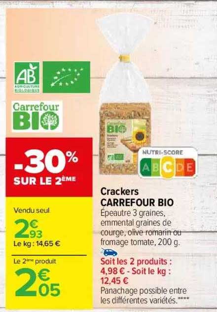 Crackers Carrefour Bio