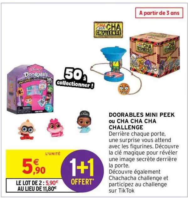 doorables mini peek ou cha cha cha chalenge