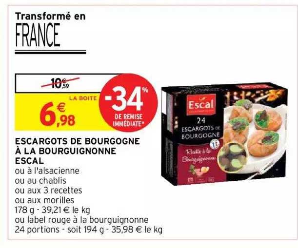 escargots de bourgogne à la bourguignonne escal