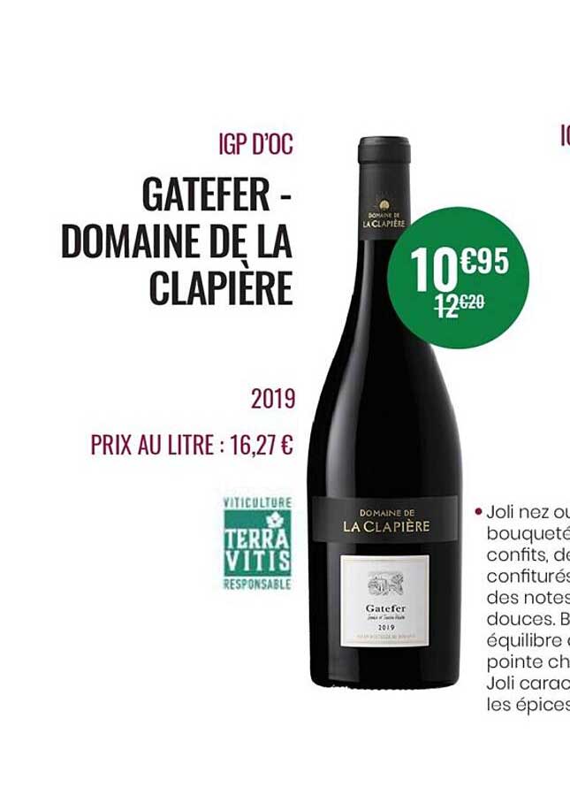 igp d'oc - gatefer - domaine de la clapière - 2019