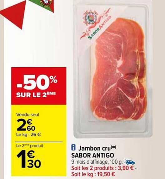 Jambon Cru Sabor Antigo