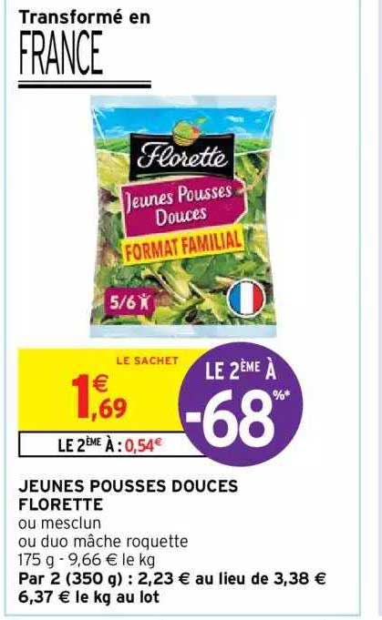 jeunes pousses douces florette
