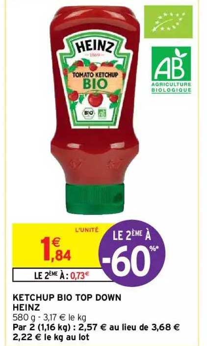 ketchup bio top down heinz