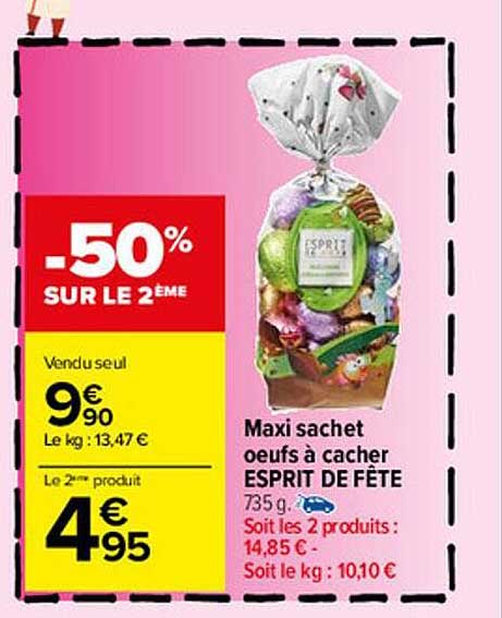 maxi sachet oeufs à cacher esprit de fête