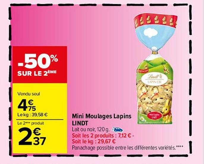 mini moulages lapins lindt