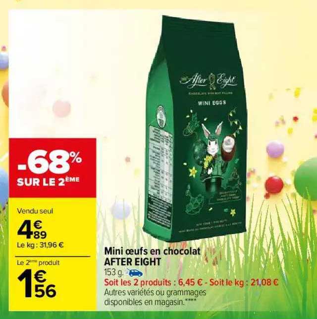 mini oeufs en chocolat after eight