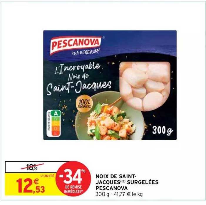 noix de saint-jacques surgelées pescanova