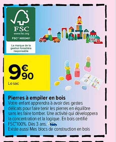 pierres à empiler en bois