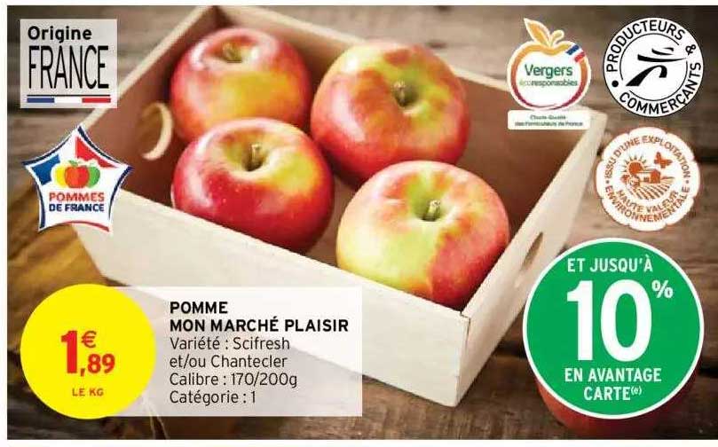 pomme mon marché plaisir scifresh ou chantecler