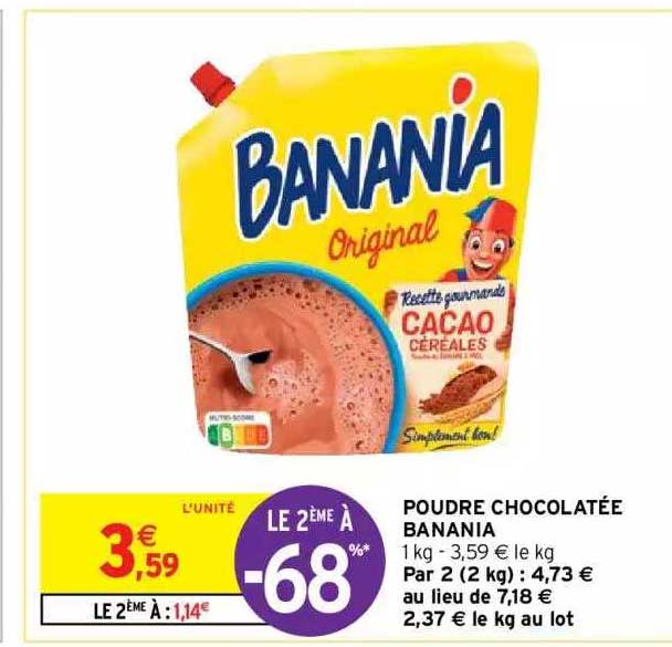 poudre chocolatée banania