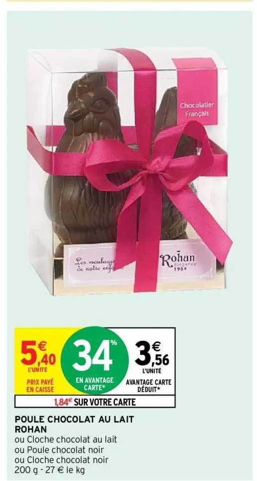 poule chocolat au lait rohan