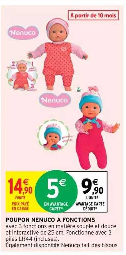 poupon nenuco à fonctions