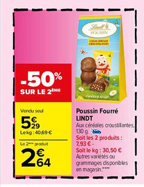 Poussin Fourré Lindt