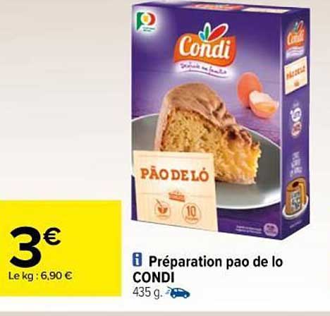 préparation pao de lo condi