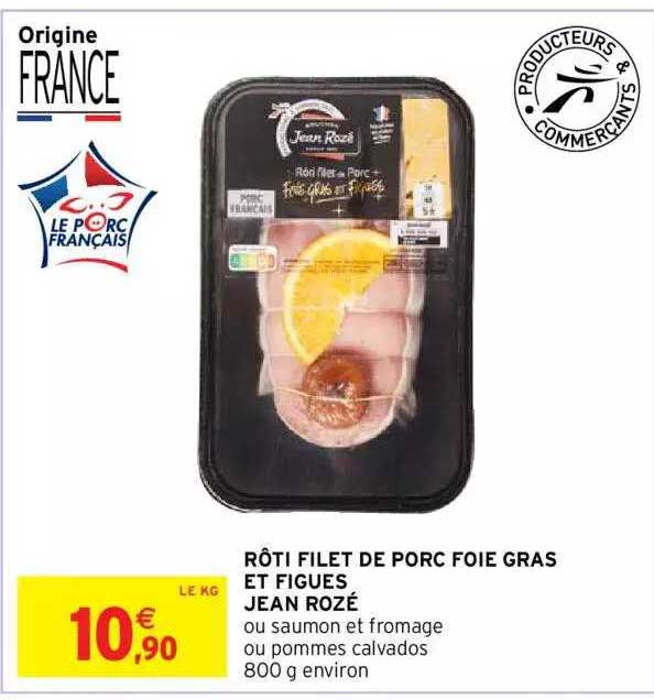 rôti filet de porc foie gras et figues jean rozé