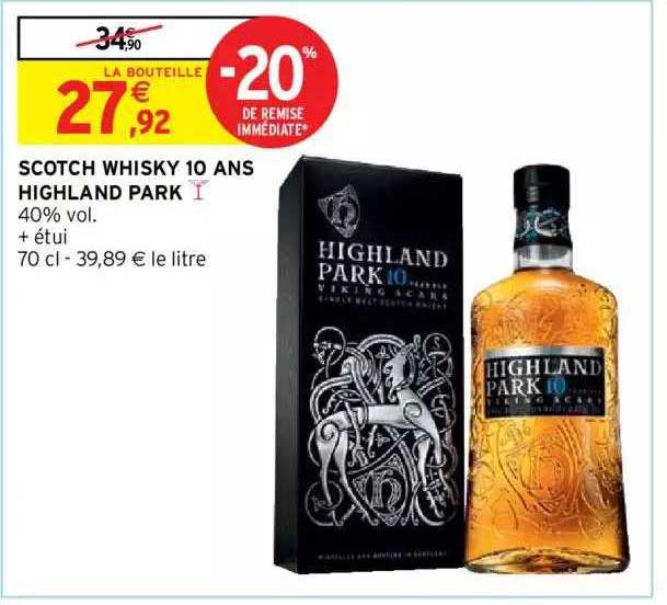scotch whisky 10 ans highland park