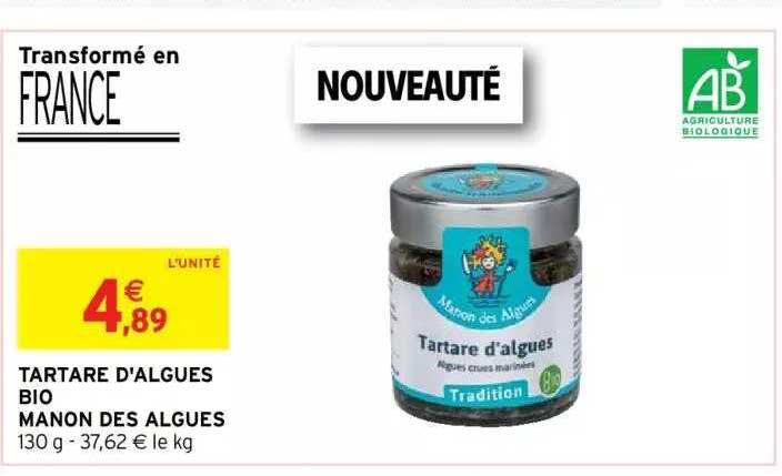 Tartare D'algues Bio Manon Des Algues