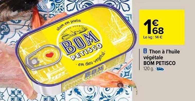 Thon à L'huile Végétale Bom Petisco