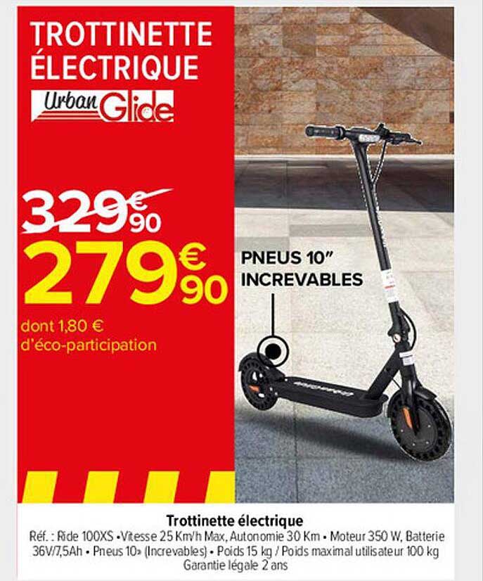 trottinette électrique urban glide