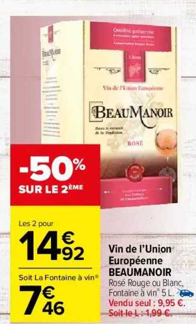 vin de l'union européenne beaumanoir