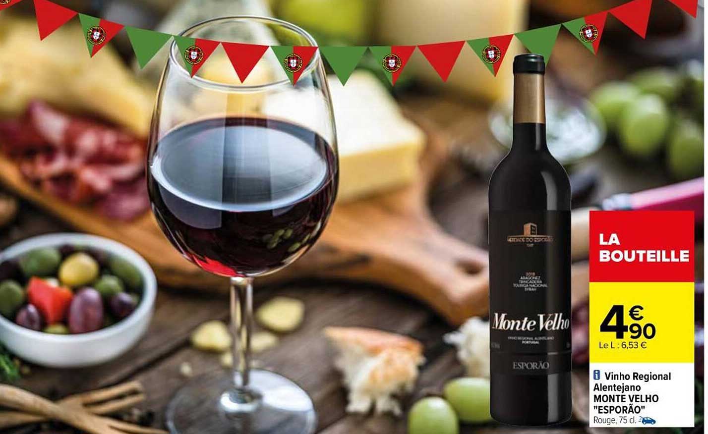 vinho regional alentejano monte velho "esporäo"