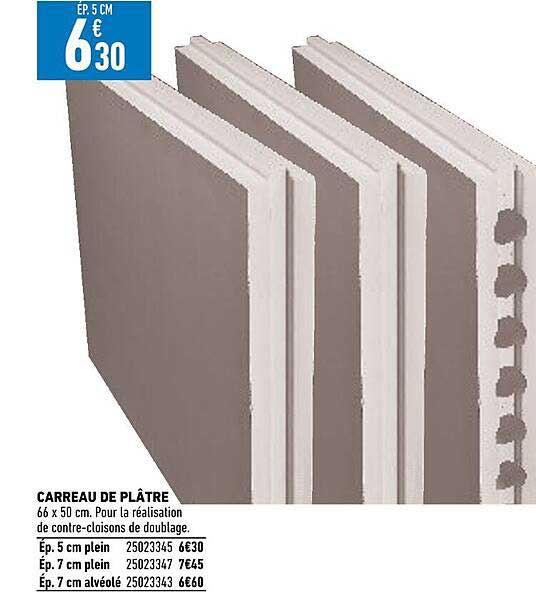 carreau de plâtre