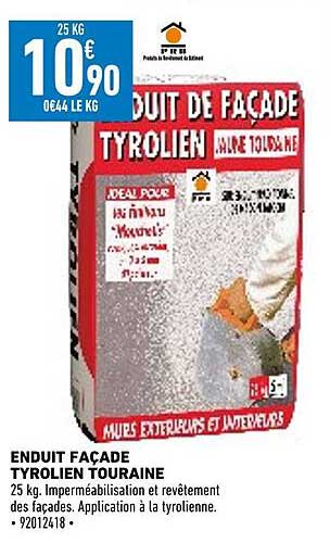 enduit façade tyrolien touraine