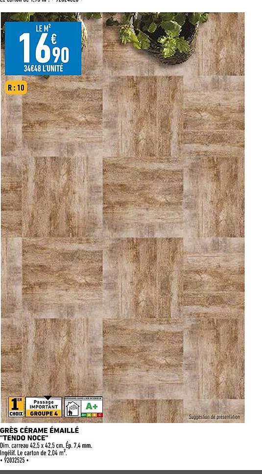 grès cérame émaillé "tendo noce"
