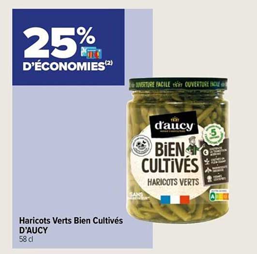 haricots verts bien cultivés d'aucy