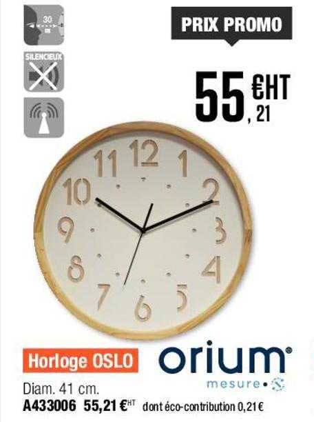 horloge oslo orium mesure