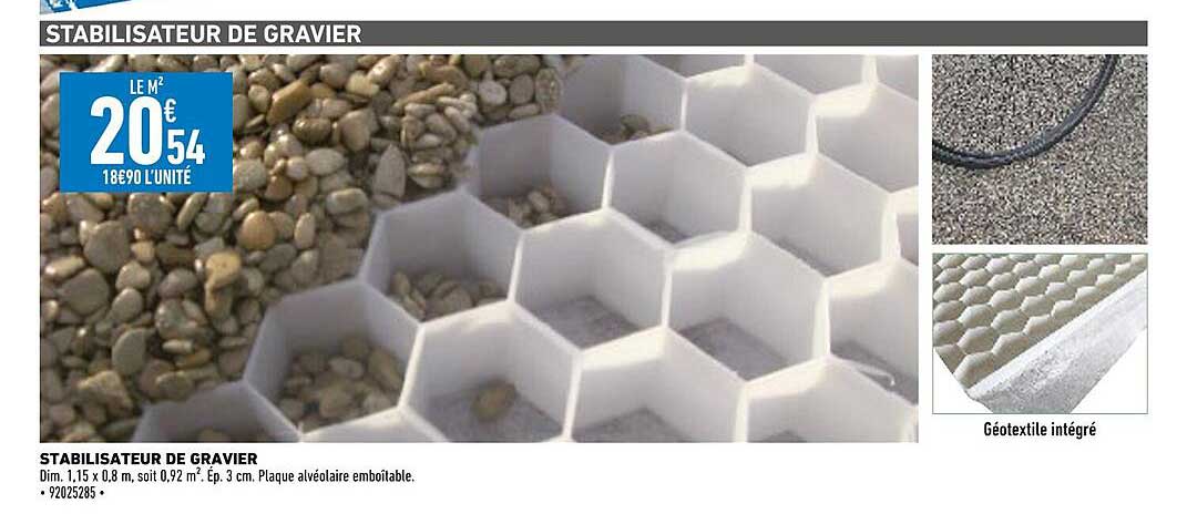 stabilisateur de gravier