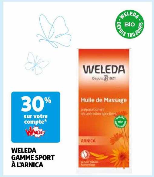 weleda gamme sport à l'arnica