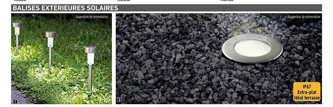 balises extérieures solaires