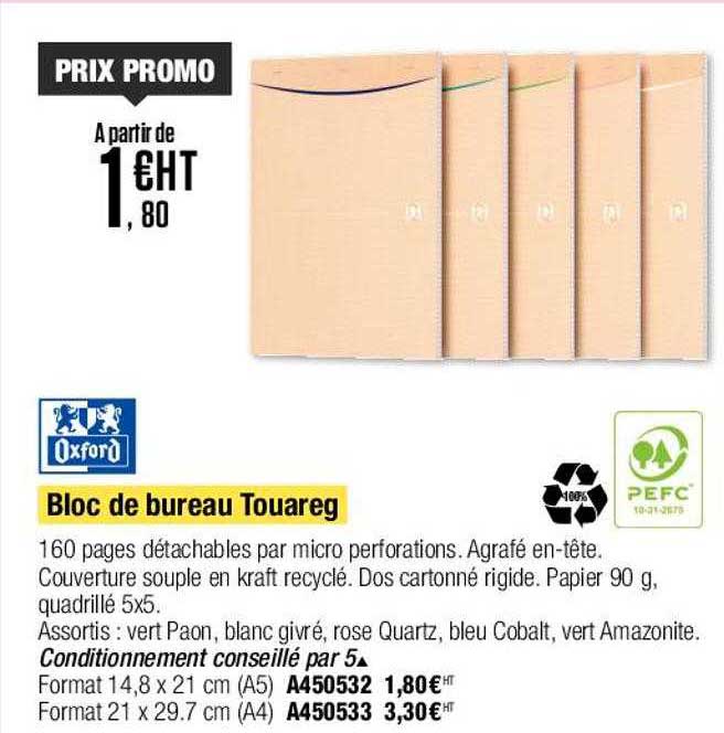 bloc de bureau touareg oxford