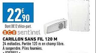carillon sans fil 120 m scs sentinel